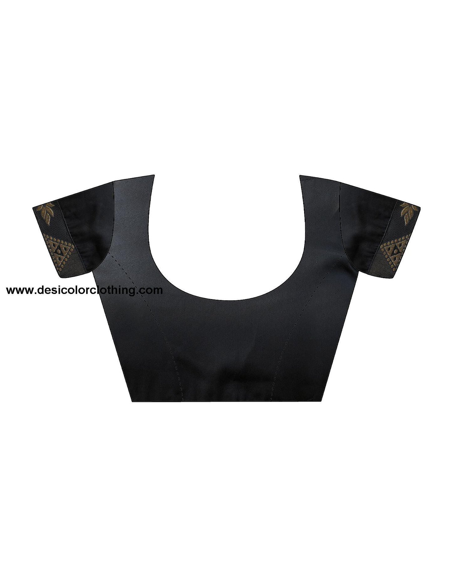 Black Printed Silk Saree