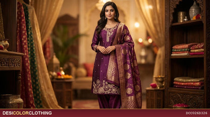 Product Image - Elegant Heavy Stone Work Party Wear Suit - 4