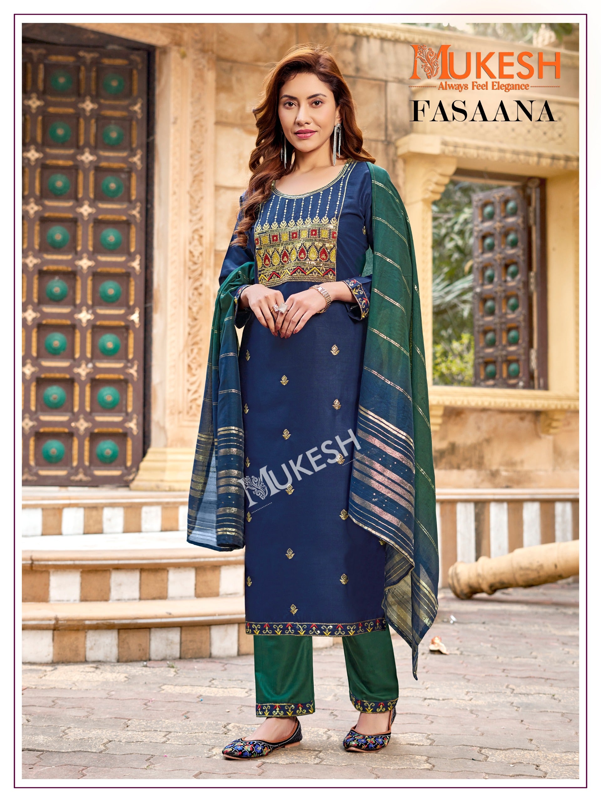 Product Image - FASAANA Designer Saree | Georgette Fabric Ethnic Wear | Wedding Saree & Festive Wear
