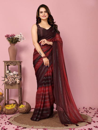 READY TO WEAR 1 MIN SAREE - SOFT NAYLONE SAREE