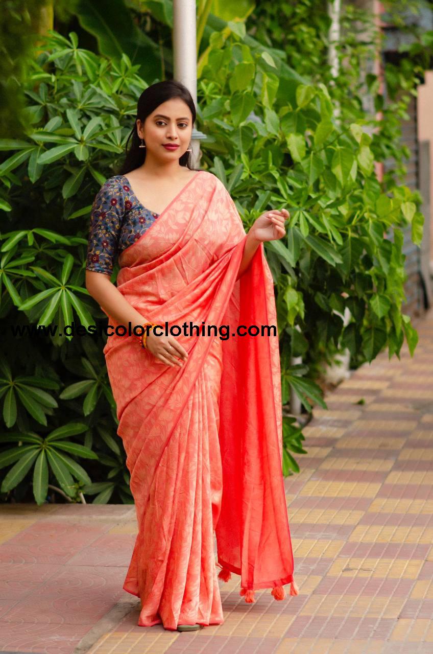 Soft Silk Self Woven Jacquard Saree**