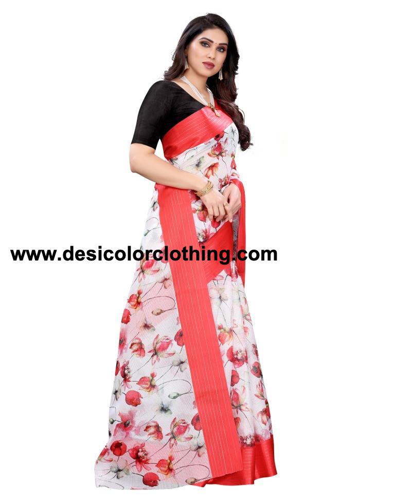 White Cotton Saree | 2109S204