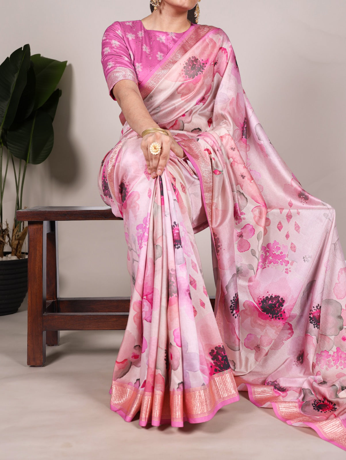Product Image - Designer Tussar Silk Saree Collection with Viscose Border