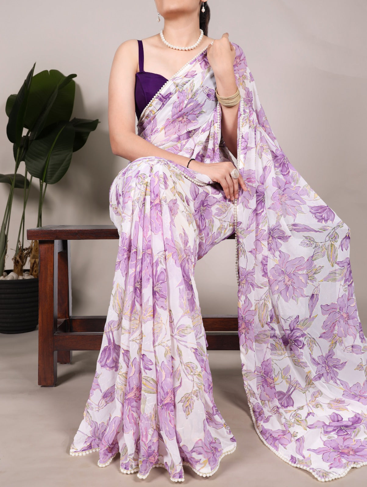 Product Image - Exquisite Designer Georgette Saree for Festive Wear