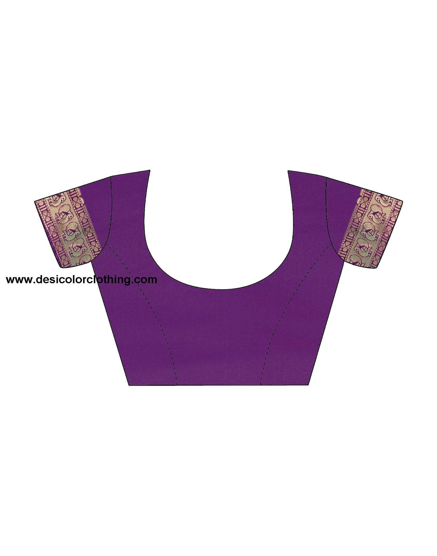 Dark Purple Jacquard Silk Saree