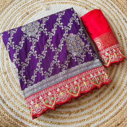 Product Image - Elegant Designer Saree - Georgette Fabric, Perfect for Weddings