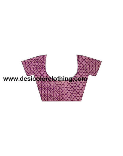 Wine Georgette Printed Saree