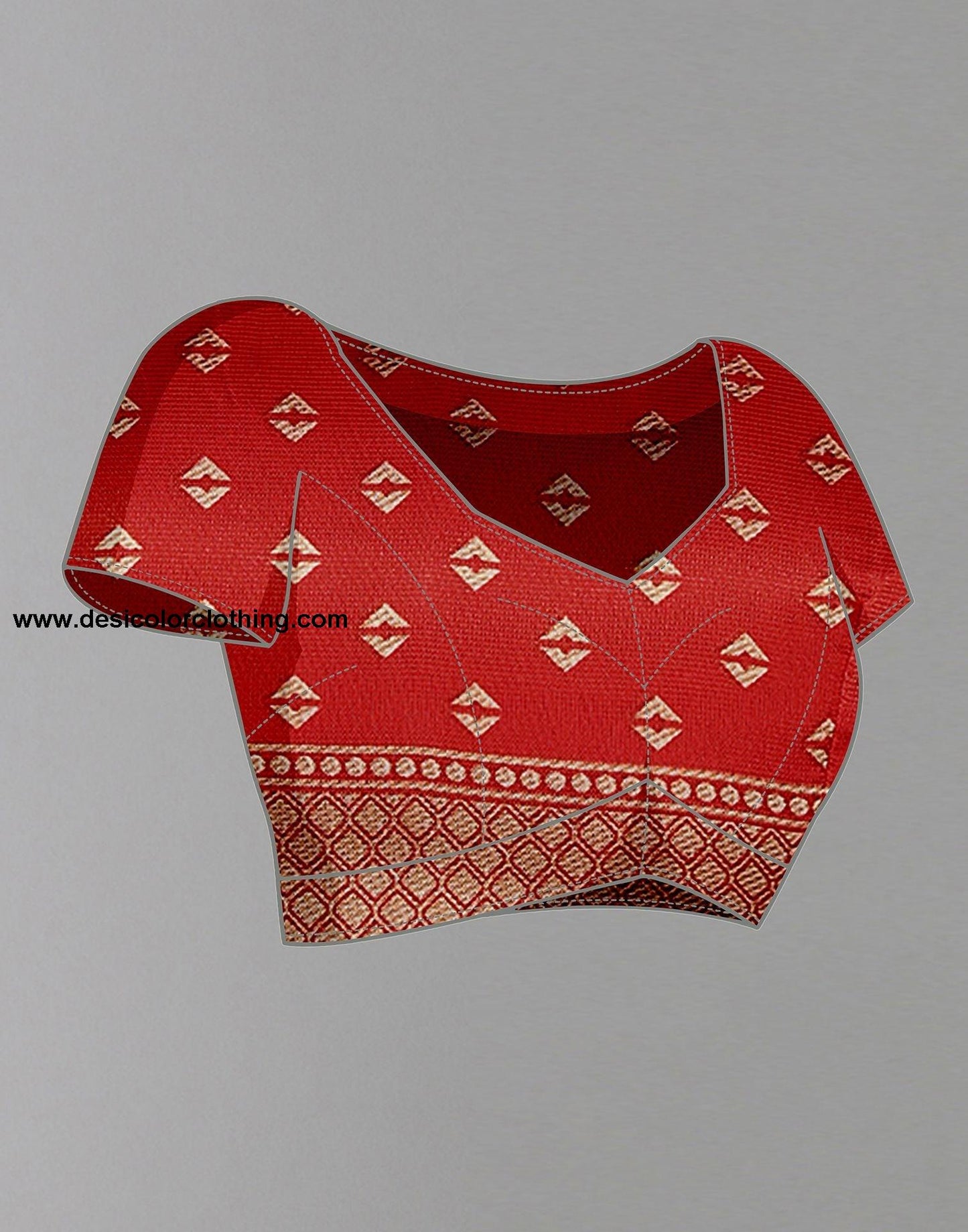 White Silk Printed Saree