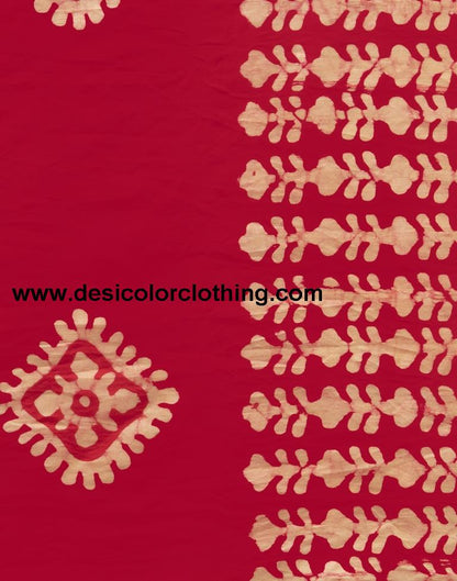 Pink Coloured Poly Cotton Printed Casual saree