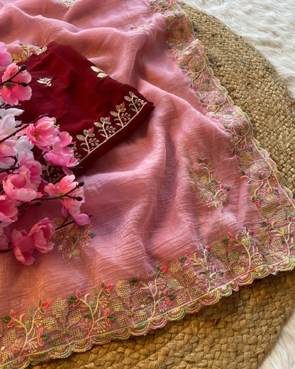 Product Image - Designer Georgette Saree for Festive and Wedding Attire