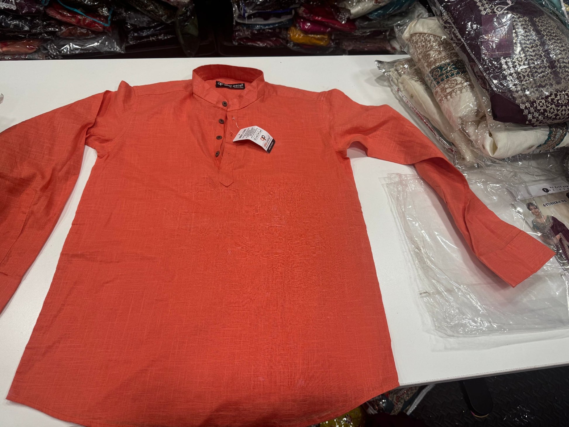 Product Image - Shop men’s short kurtas in Canada and the USA at DesiColorClothin - 2