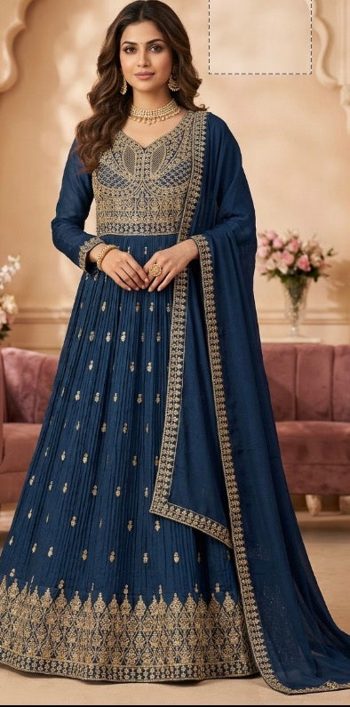 Product Image - Elegant Designer Anarkali Suit for Wedding or Party Wear - 1