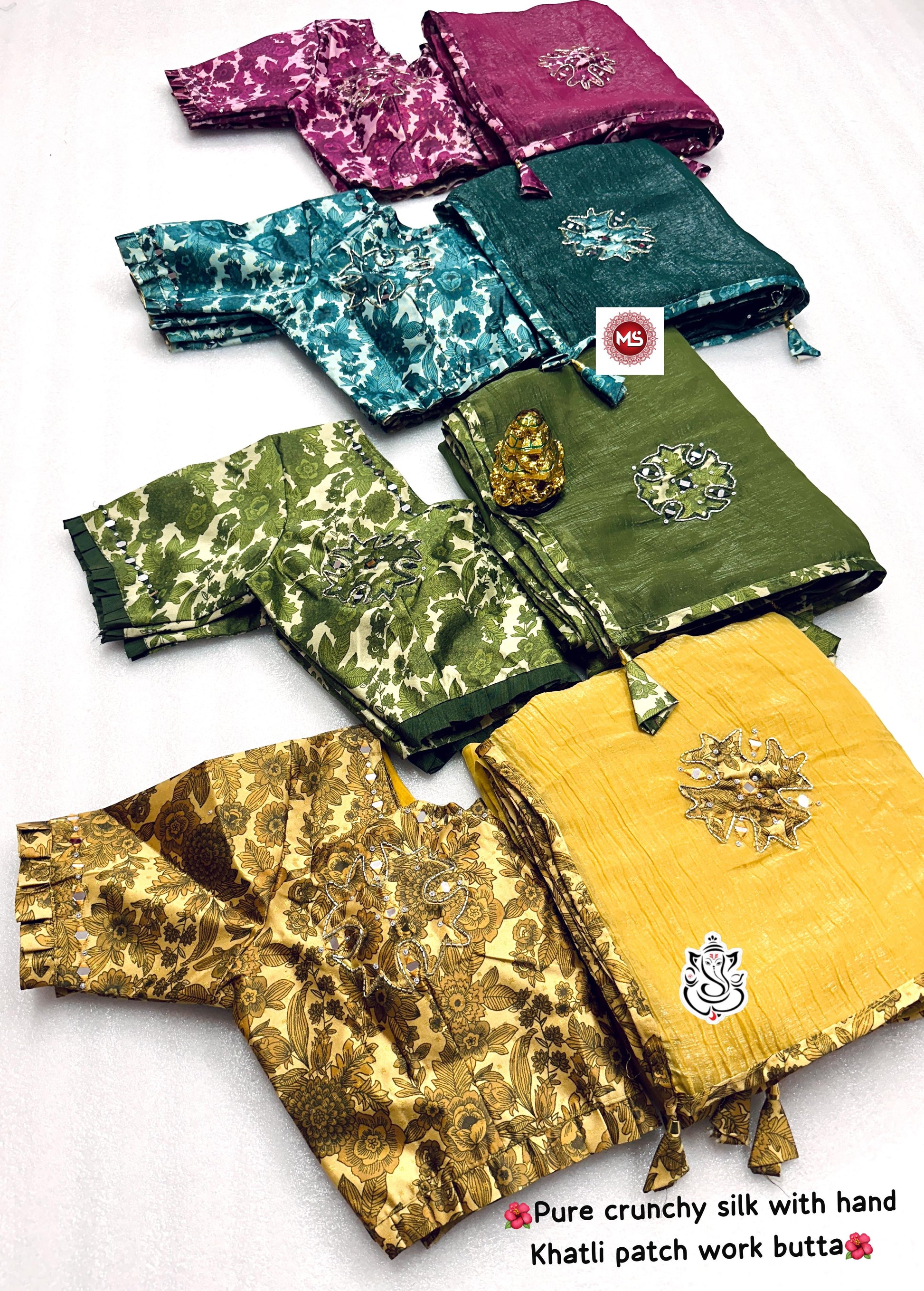 Product Image - MS Pure Crunchy Crush Saree - Ethnic Elegance