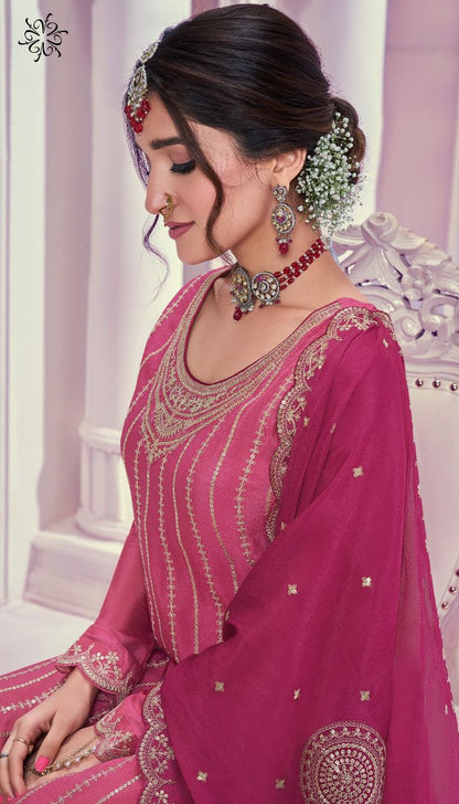 Product Image - Rang-Rasiya Designer Chinon Embroidery Saree Set | Festive & Wedding Outfit