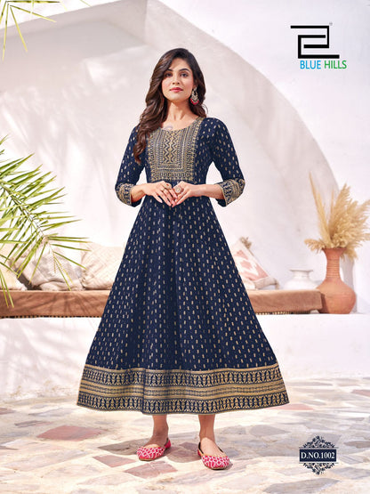 Product Image - Designer Georgette Anarkali Gown - Perfect for Festive Occasions