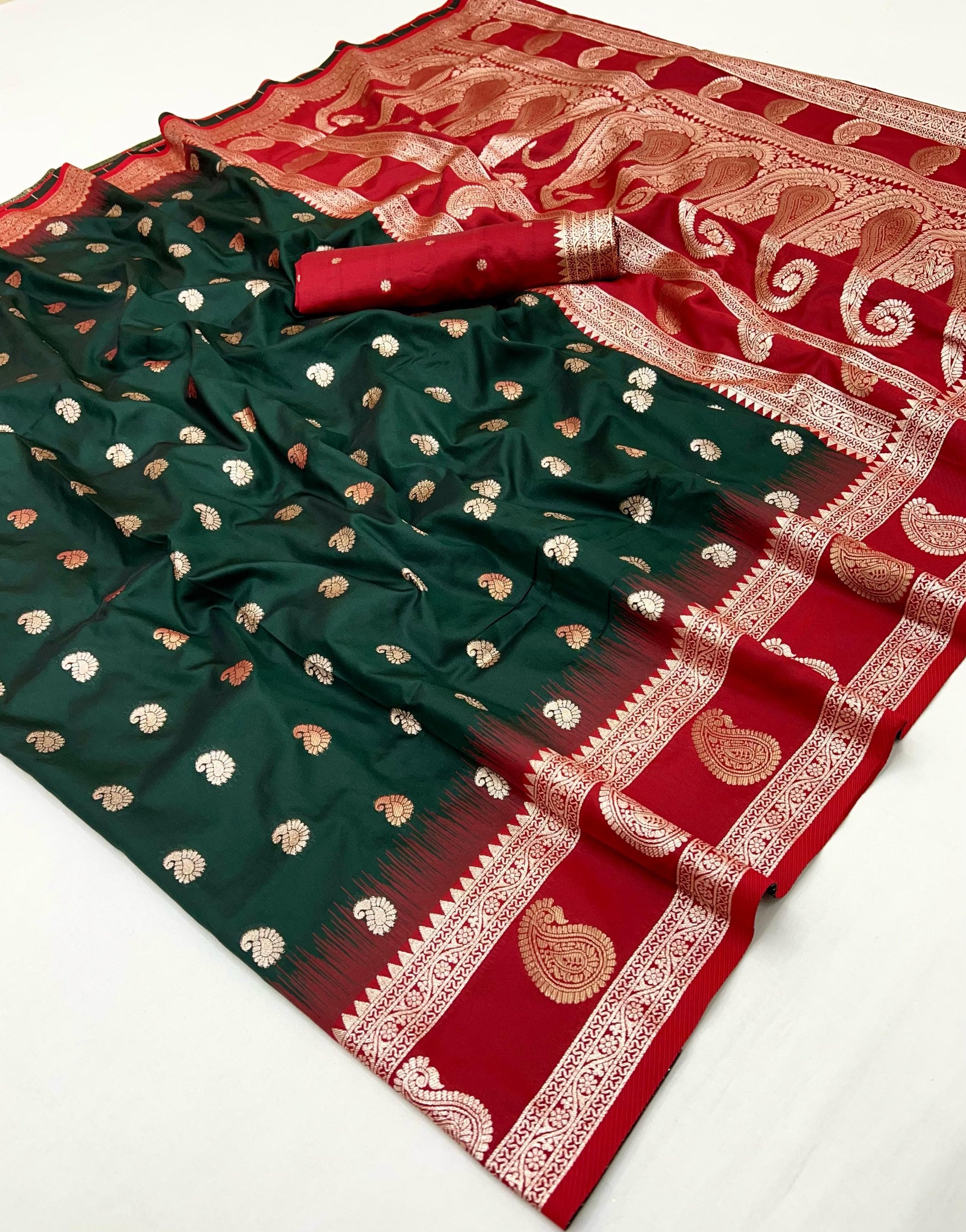 Product Image - Designer Banarasi Silk Saree with Zari Weaving