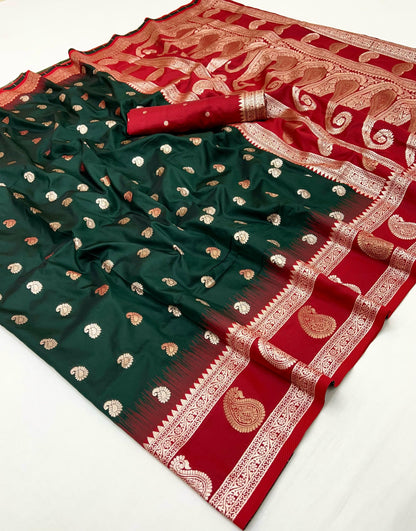 Product Image - Designer Banarasi Silk Saree with Zari Weaving