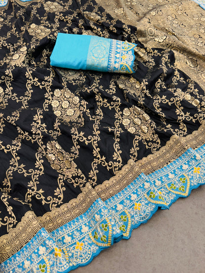 Product Image - Elegant Designer Saree - Georgette Fabric, Perfect for Weddings