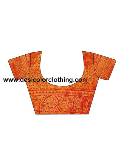 Red Silk Woven Saree