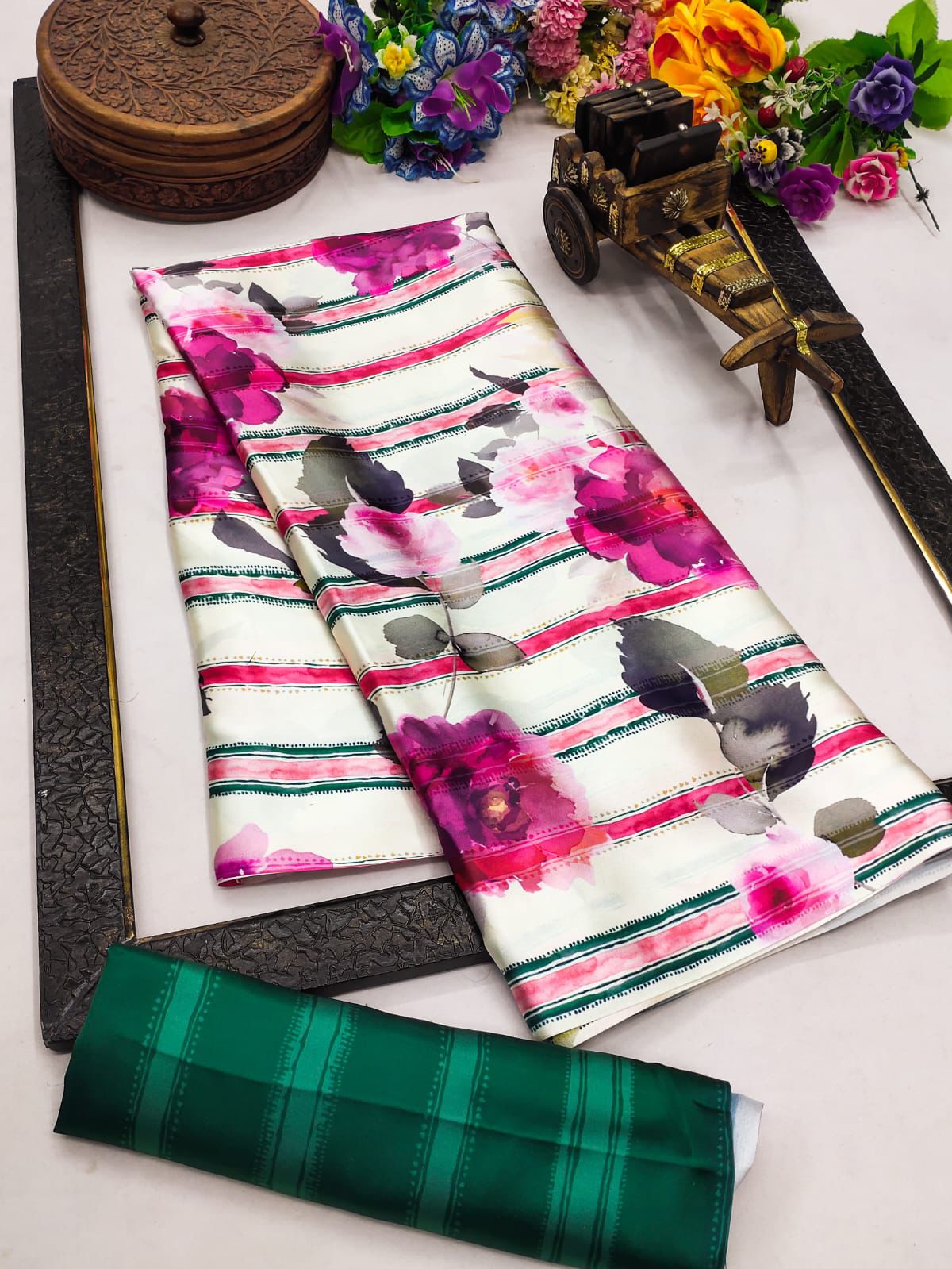 Product Image - Designer Georgette Saree for Festive and Wedding Wear