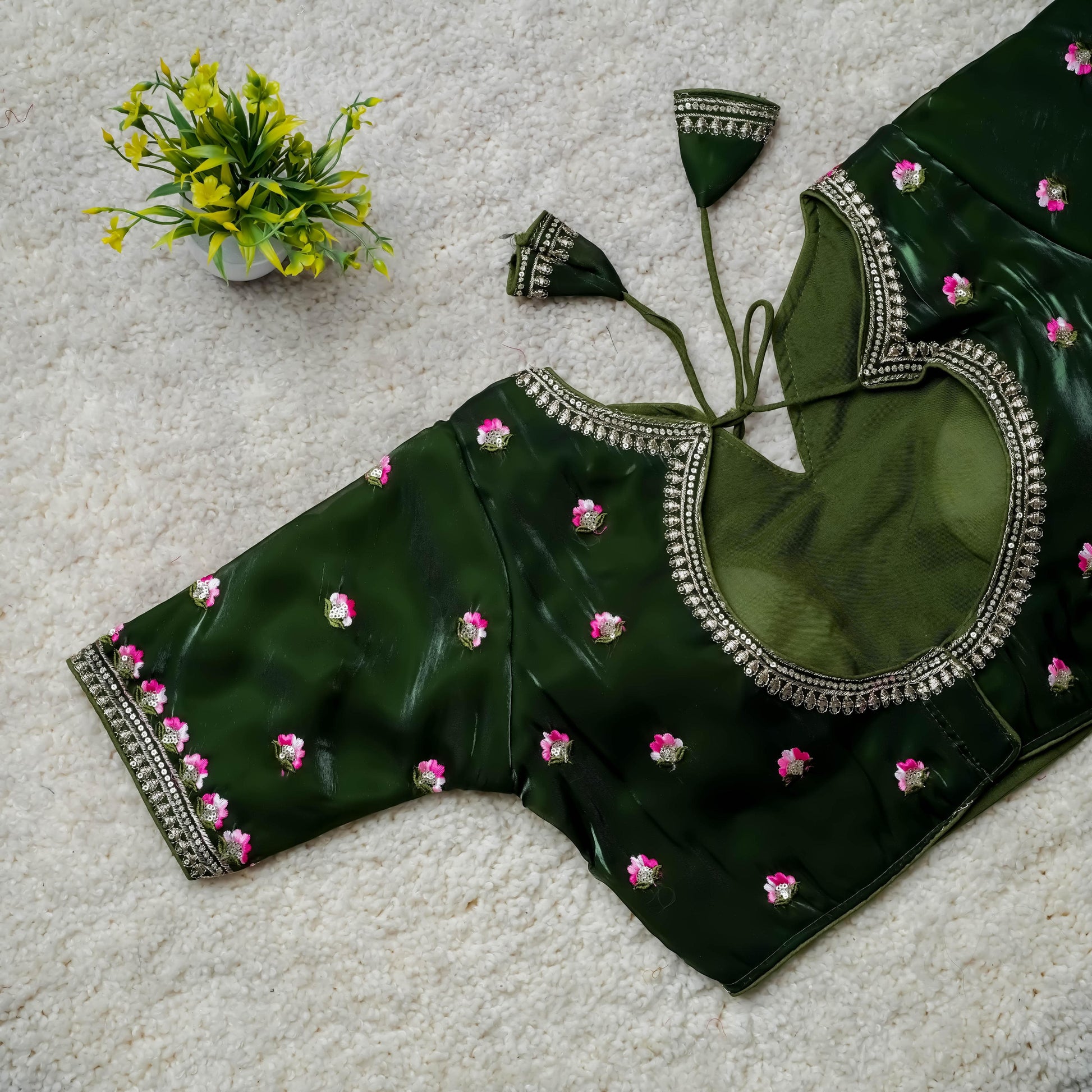 Product Image - Designer Festival Wear Embroidered Blouse