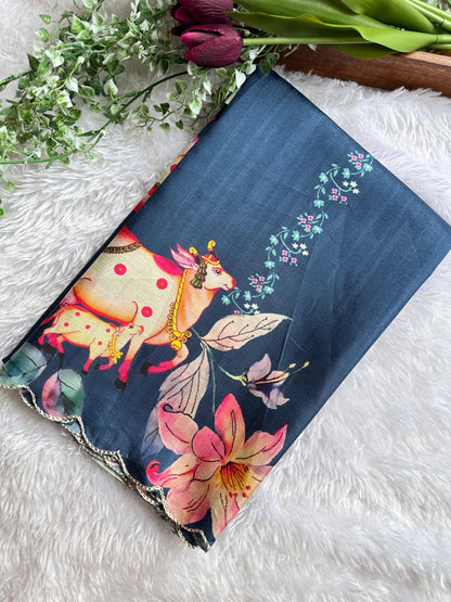 Beautiful digital print saree