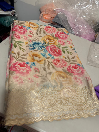 Elegant Floral Tussar Sarees – Timeless Beauty for Special Occasions