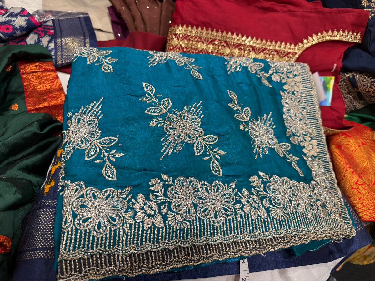 Exquisite Designer Heavy Embroidery Sarees for Unforgettable Weddings DesiColorClothing