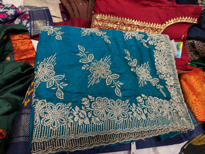 Exquisite Designer Heavy Embroidery Sarees for Unforgettable Weddings DesiColorClothing
