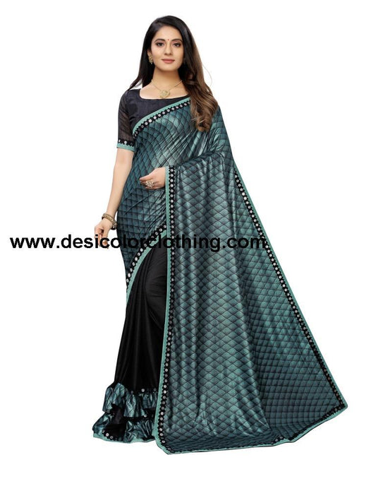 Black Sequence Saree | 1475S112