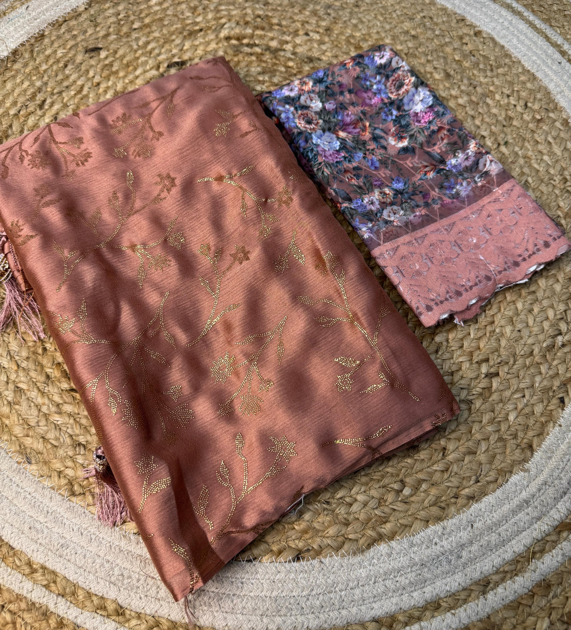 Product Image - Designer Georgette Saree with Foil Work | Ethnic Festive Wear