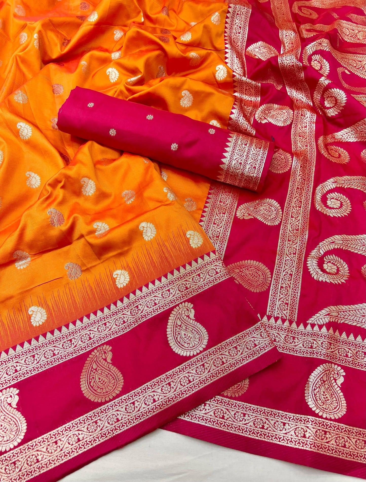 Product Image - Designer Banarasi Silk Saree with Zari Weaving