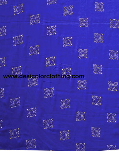 Royal Blue Chiffon Saree