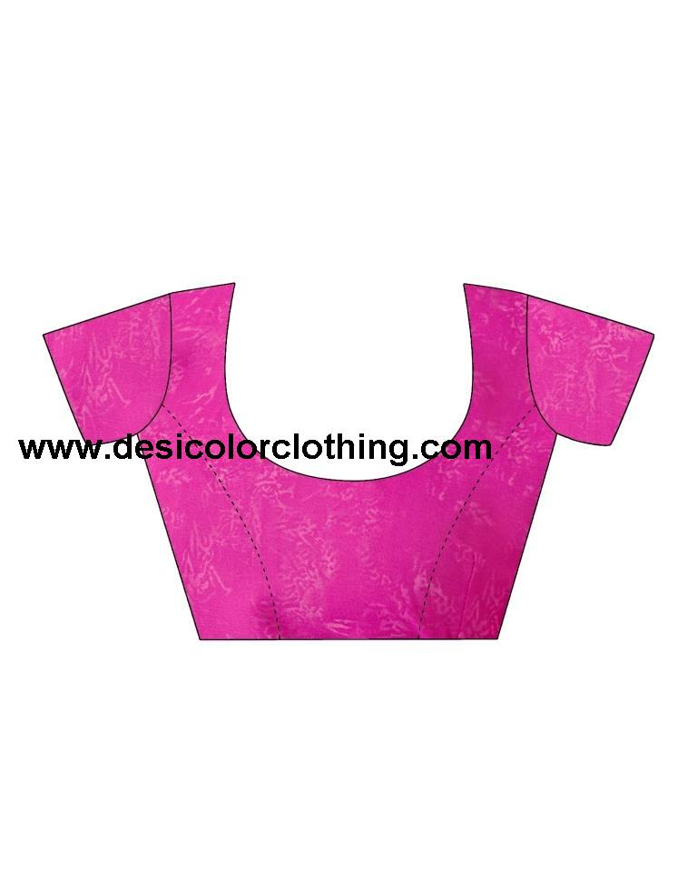 Pink Georgette Printed Saree