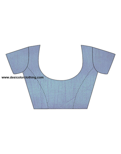 Sky Blue Sequence Saree