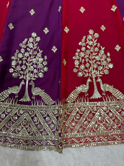 Product Image - Designer Georgette Festive Saree with Sequins