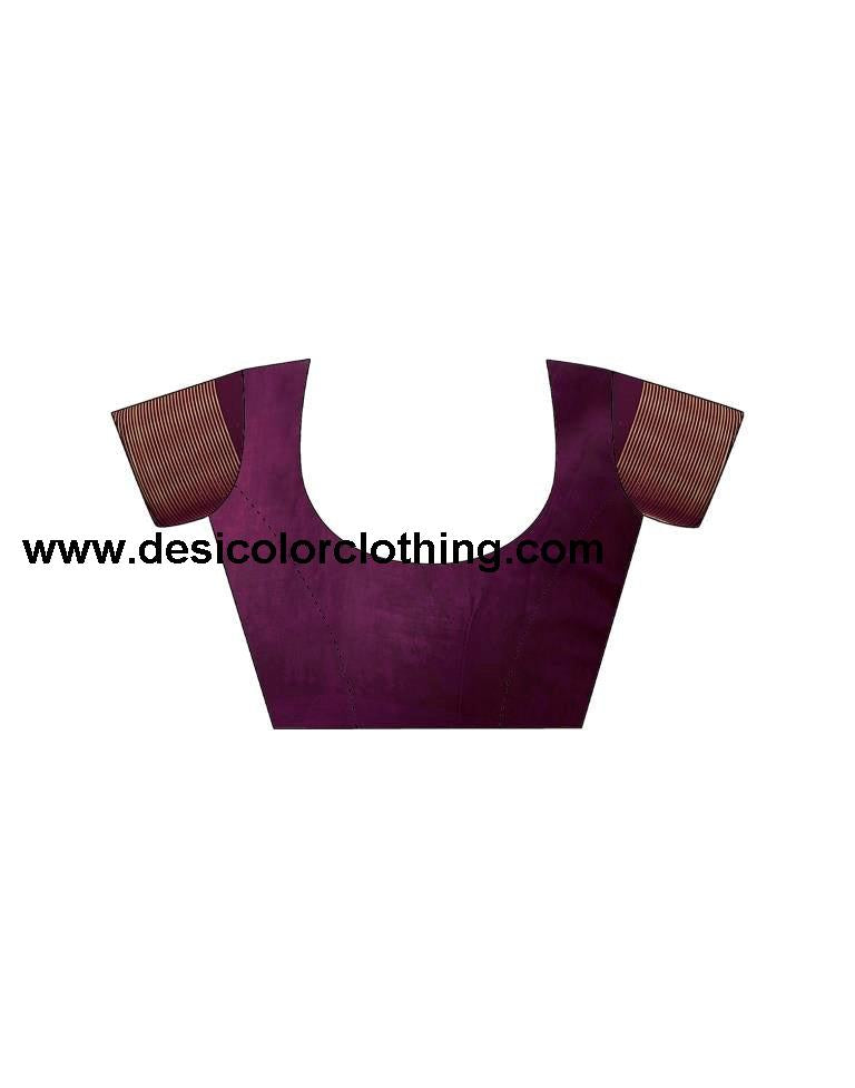 Deep Purple Georgette Bandhani Sarees