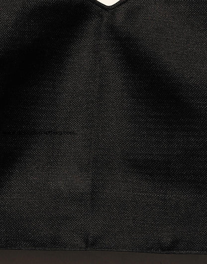 Black Printed Silk Saree