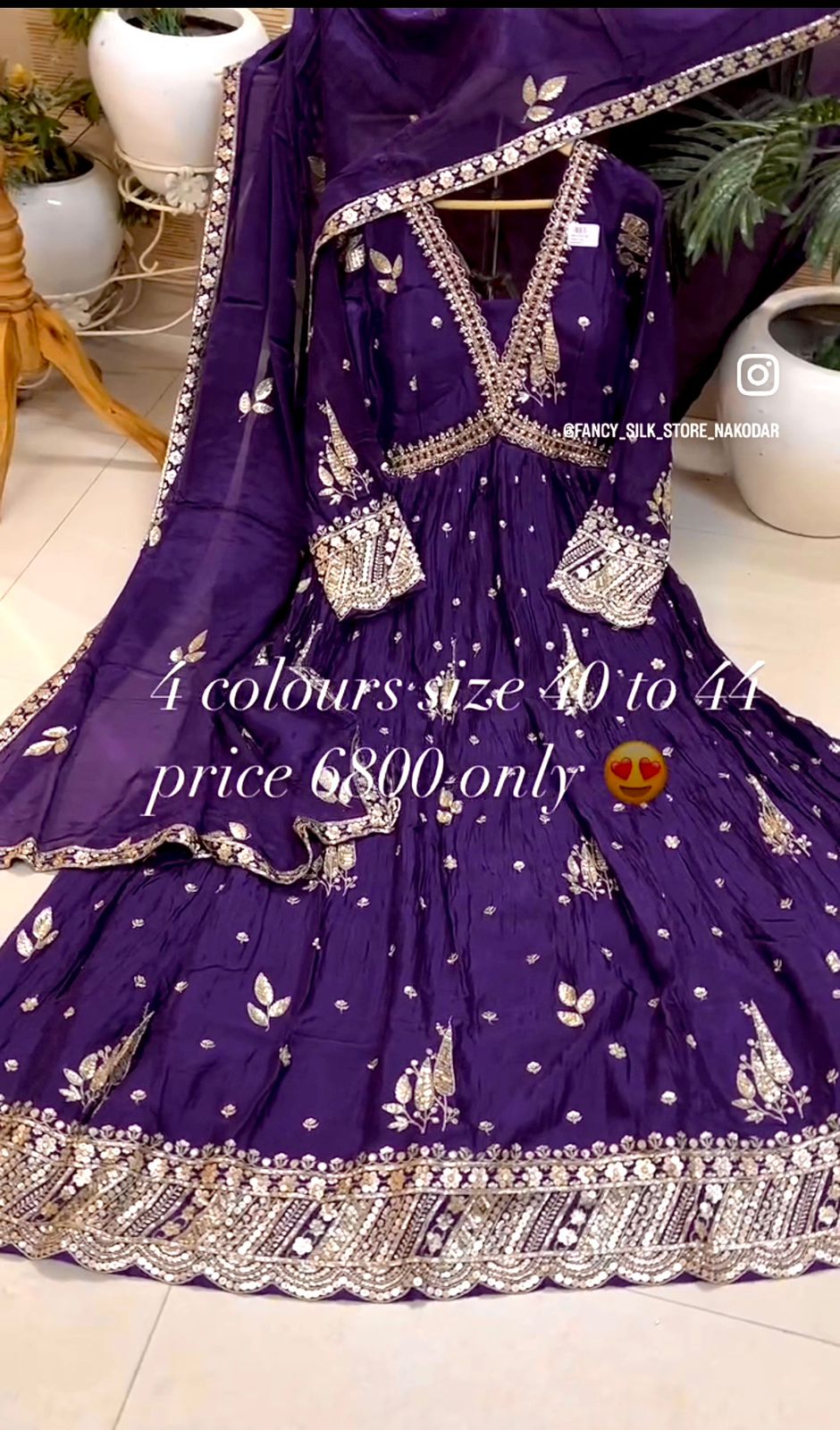 Product Image - New Aliya-Cut Gown-Pent Dupatta Set - Ready to Wear