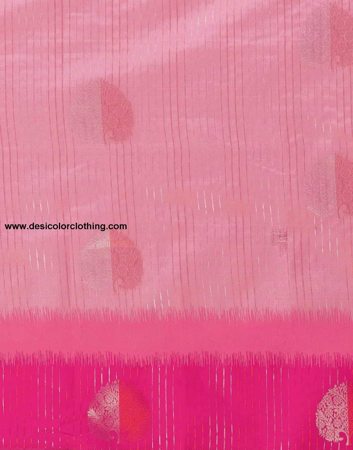 Pink Banarasi Silk Woven Saree