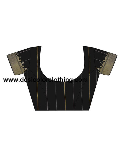 Black Silk Woven Sarees