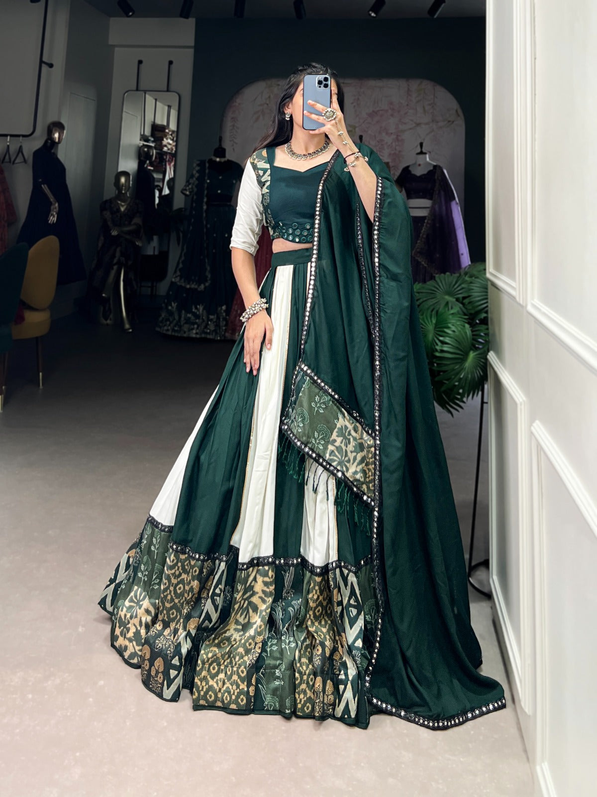 Product Image - Elegant Pure Rayon Lehenga Choli Ensemble