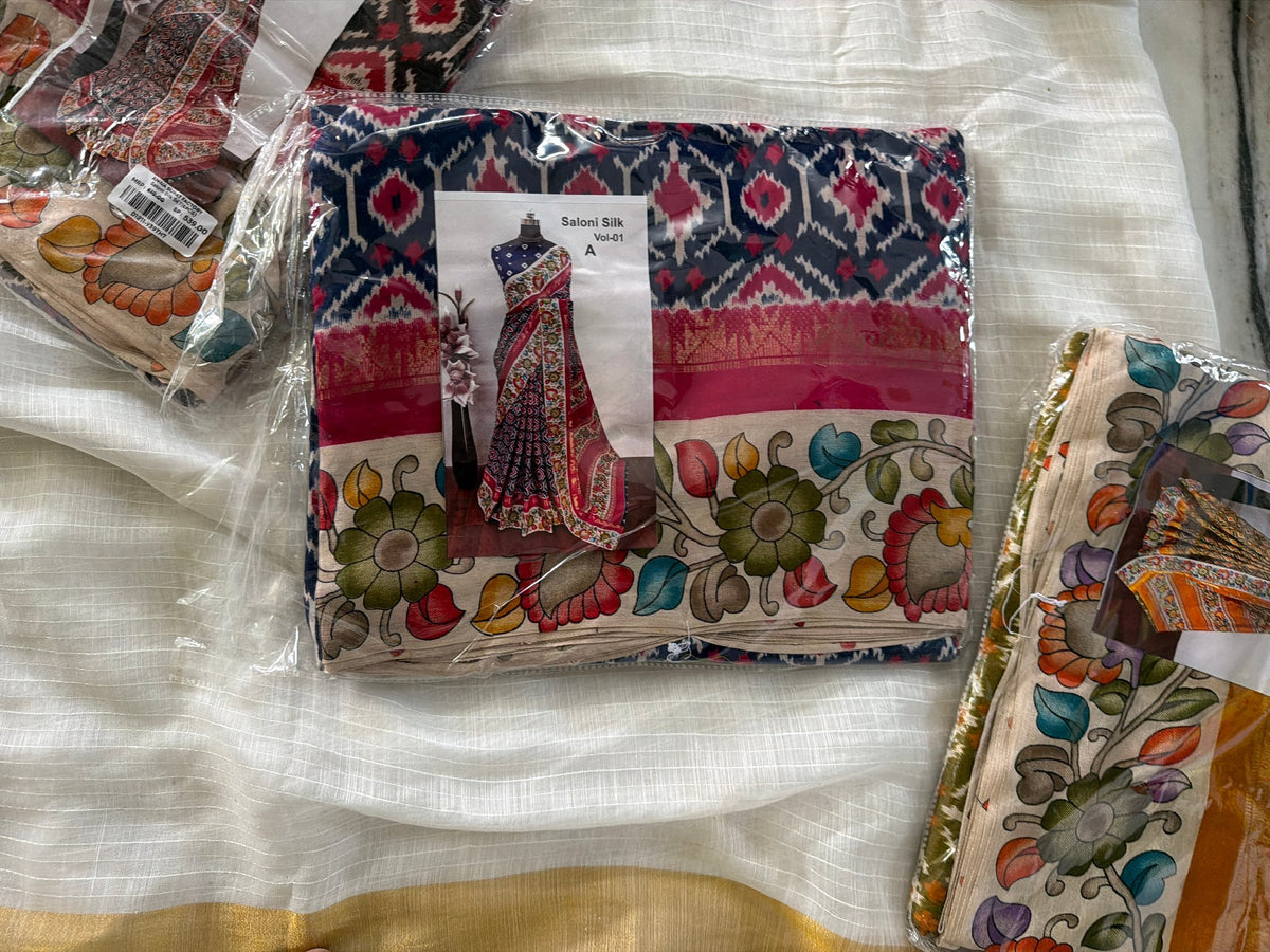 Product Image - Elegant Pochampally Silk Fancy Sarees - 8
