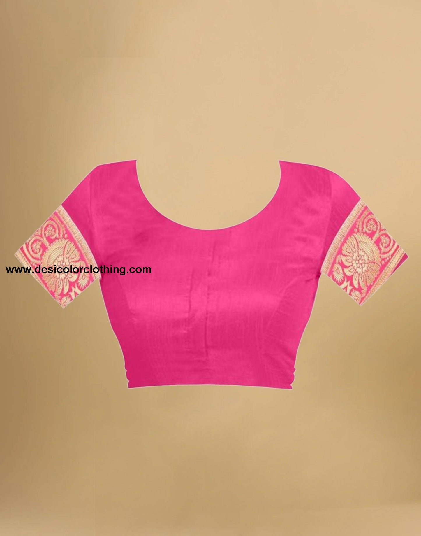 Pink Banarasi Silk Saree