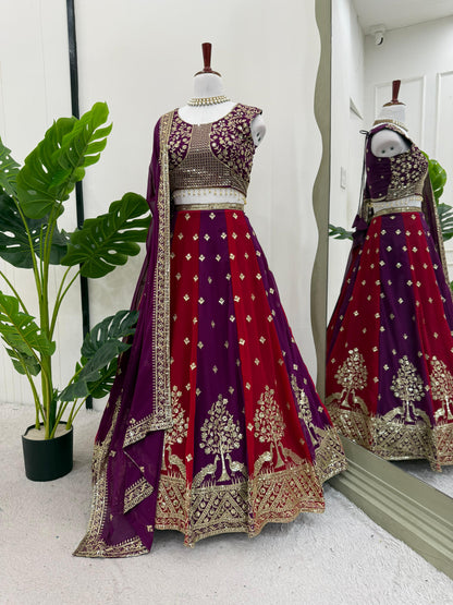 Product Image - Designer Georgette Festive Saree with Sequins