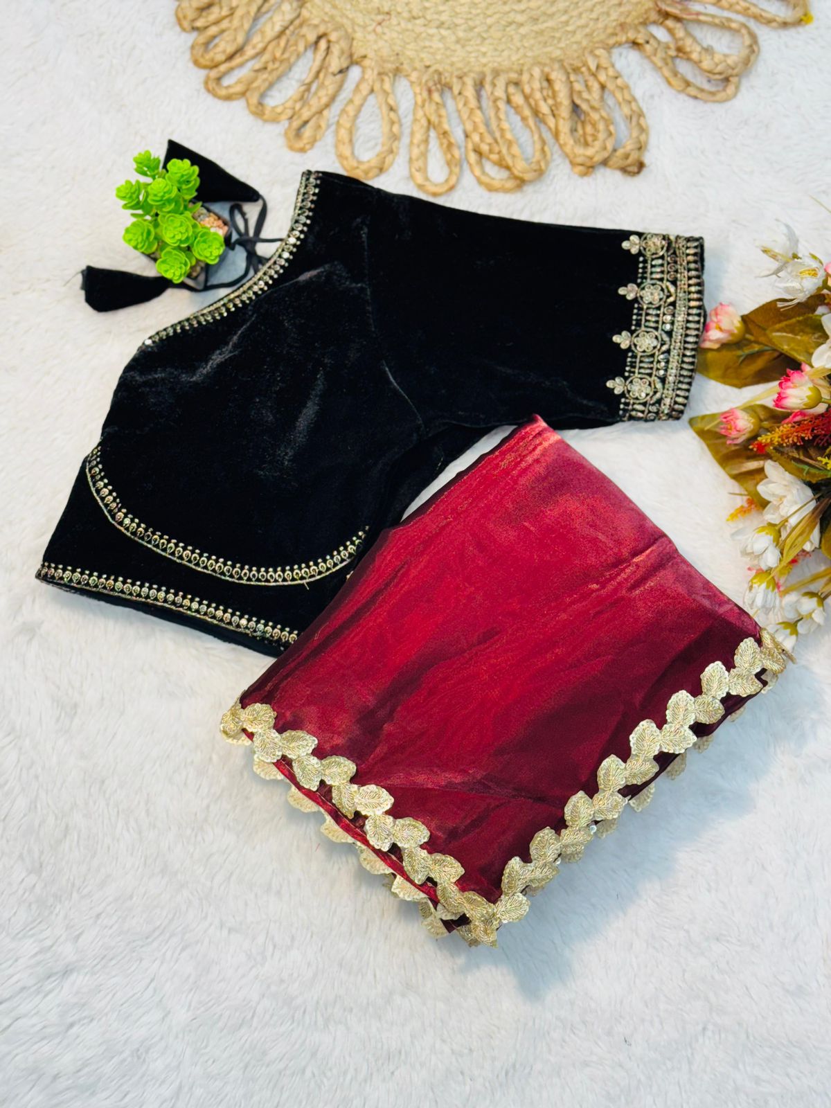 Product Image - Exquisite Designer Georgette Saree with Embroidery - Perfect for Festive Wear & Wedding Outfits