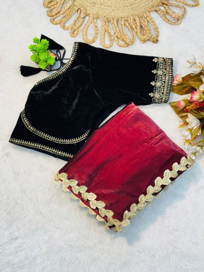 Product Image - Exquisite Designer Georgette Saree with Embroidery - Perfect for Festive Wear & Wedding Outfits