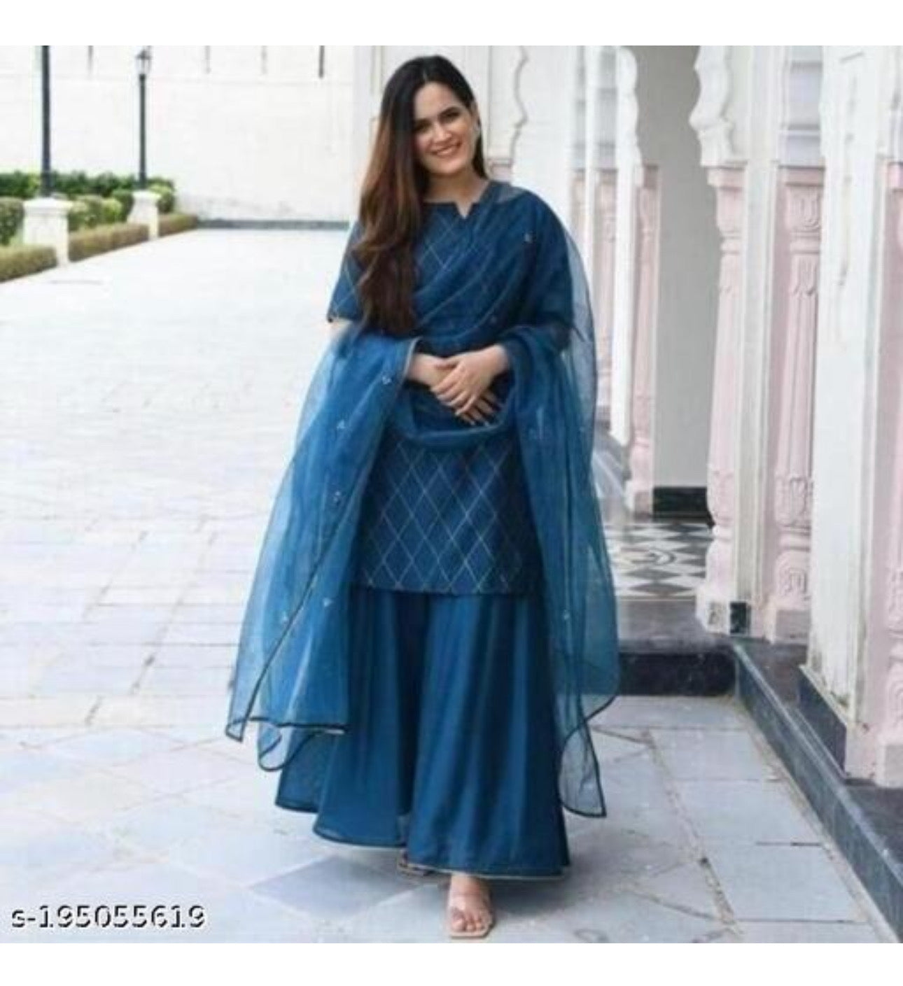 Product Image - Elegant Plazzo Suit Set for Effortless Style - 1