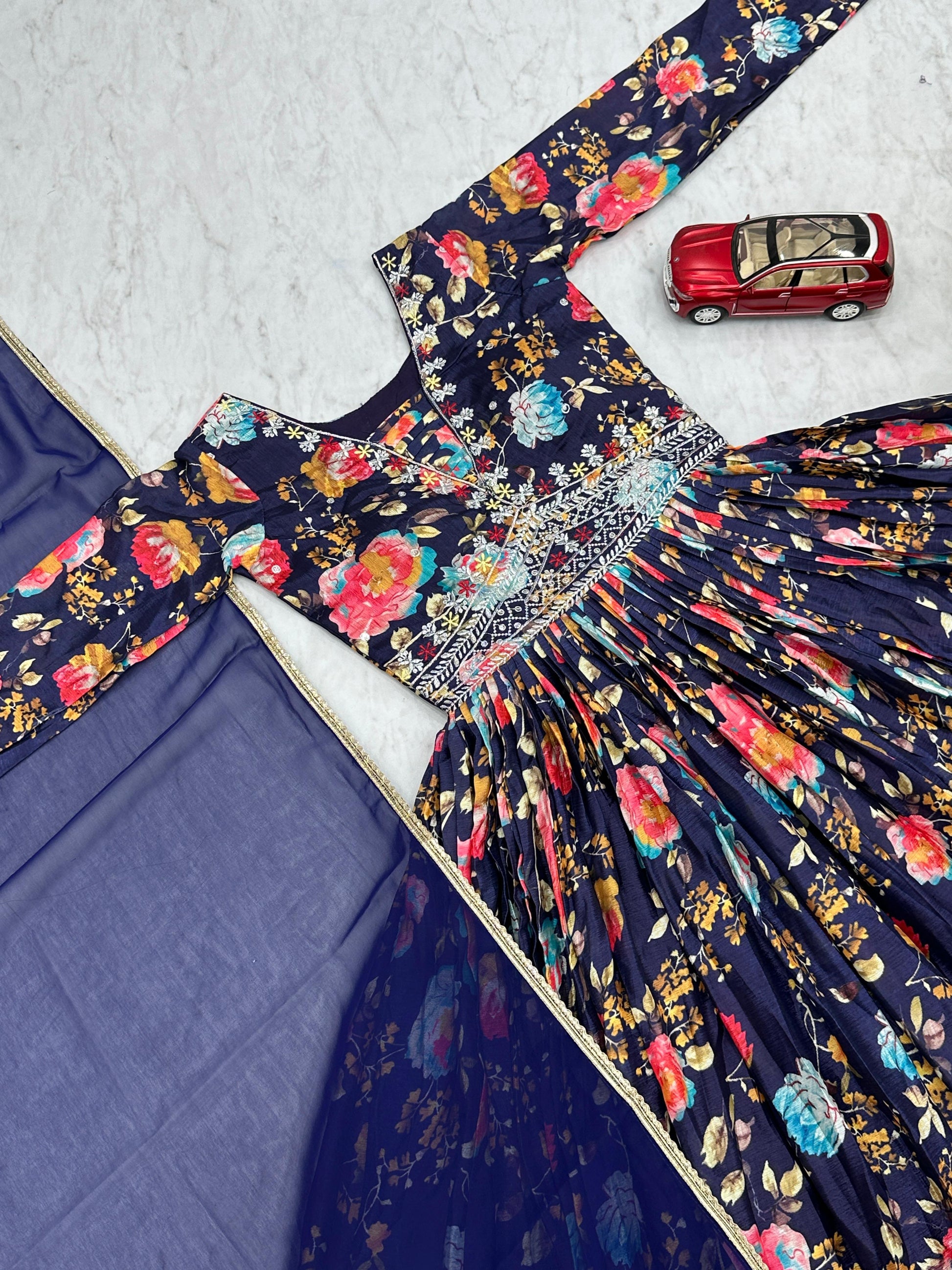 Product Image - Elegant Embroidered Gown by Tapi Creation - Tapi-215