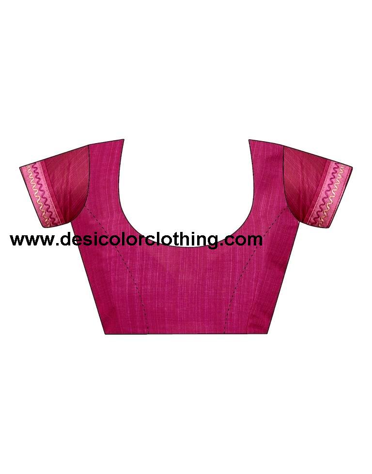 Pink Chiffon Printed Saree